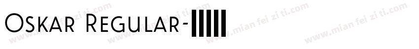Oskar Regular字体转换
